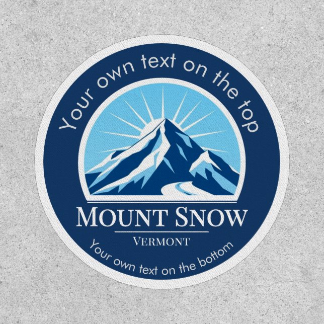 Mount Snow Vermont ski vacation resort Patch (Front)