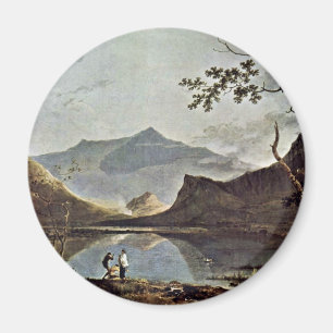 Mount Snowdon From Llyn Nantlle Seen By Wilson Ric Magnet