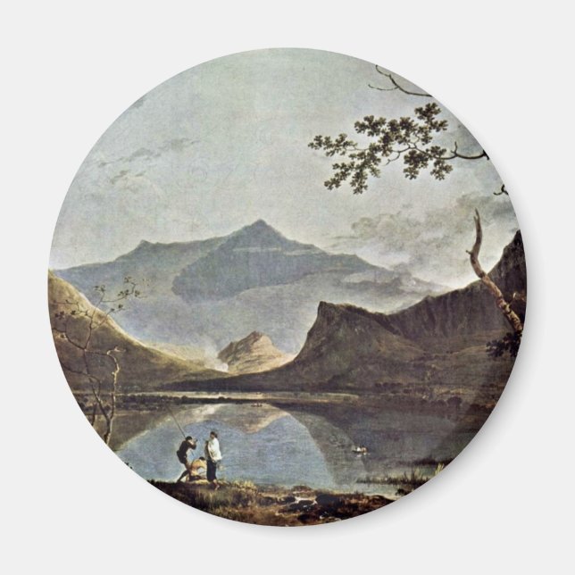 Mount Snowdon From Llyn Nantlle Seen By Wilson Ric Magnet (Front)