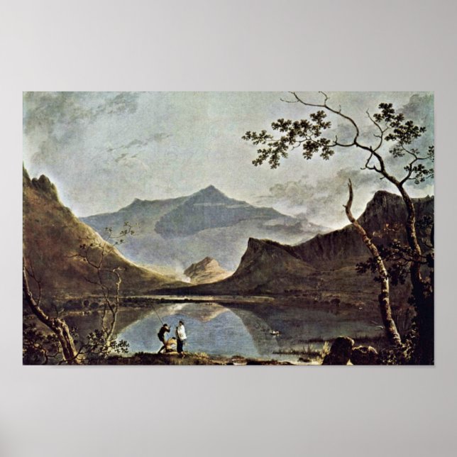Mount Snowdon From Llyn Nantlle Seen By Wilson Ric Poster (Front)