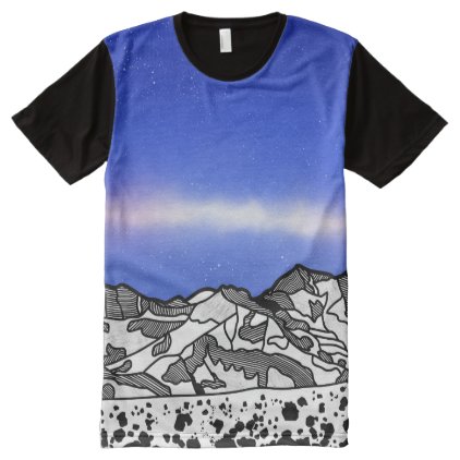 Mount Snowdon Wales Landscape All-Over-Print Shirt