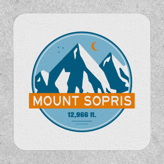 Mount Sopris Colorado Stars Moon Patch (Front)
