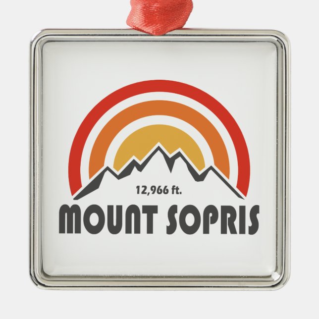 Mount Sopris Metal Ornament (Front)