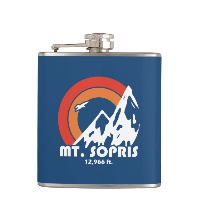 Mount Sopris Sun Eagle Flask (Front)