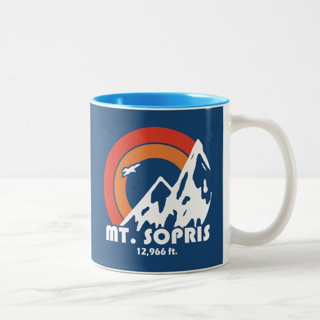 Mount Sopris Sun Eagle Two-Tone Coffee Mug (Right)