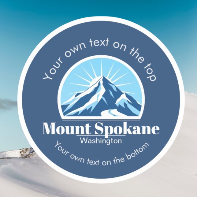 Mount Spokane Washington ski resort vacation  Sticker (Creator Uploaded)