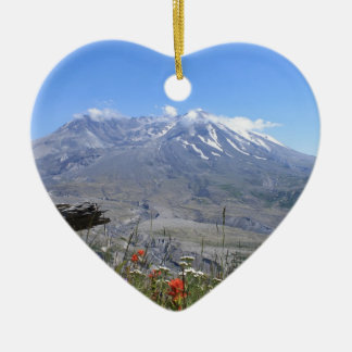 Mount St. Helens Ceramic Ornament