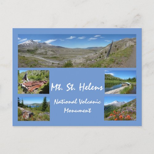 Mount St Helens Collage 2 Postcard