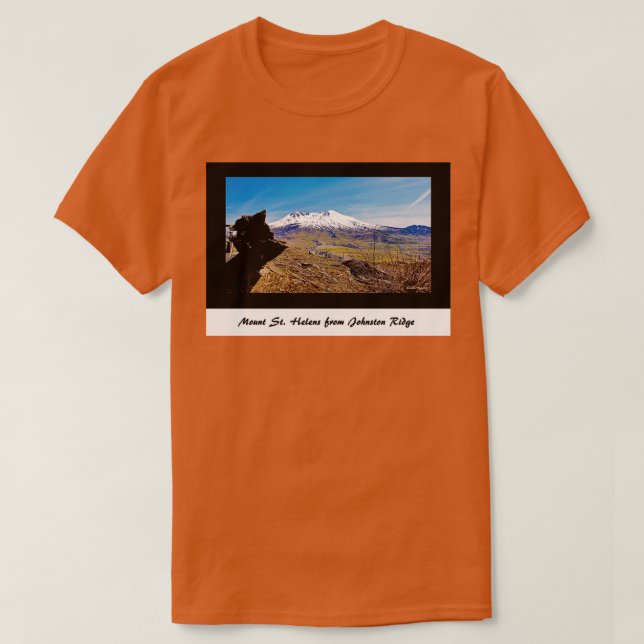 Mount St Helens from Johnston Ridge T-Shirt (Design Front)