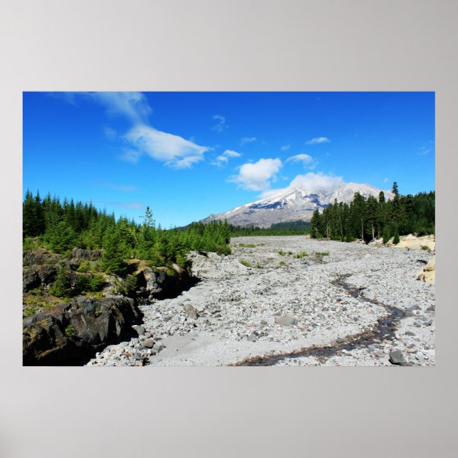 Mount  St  Helens, landscape photography, Seattle Poster (Front)