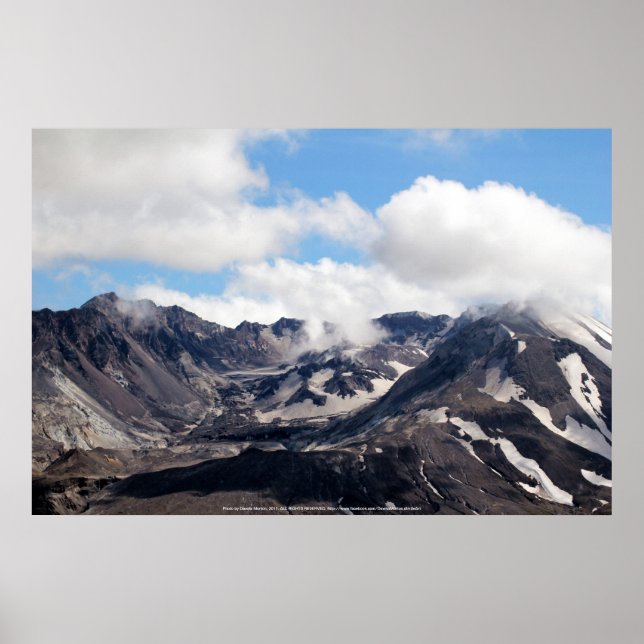 Mount St Helens lava dome 2 Poster (Front)