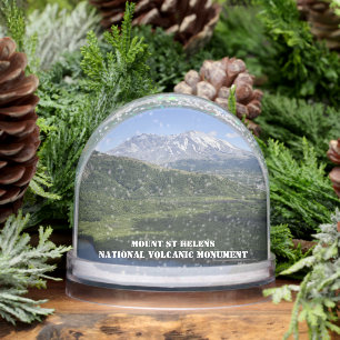 Mount St Helens National Volcanic Monument Photo Snow Globe