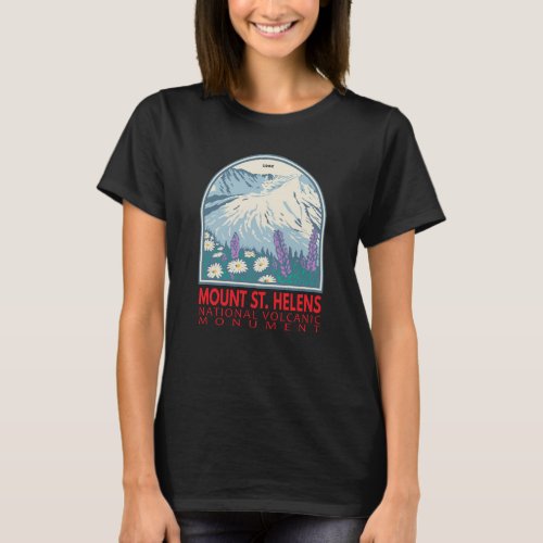 Mount St Helens National Volcanic Monument Retro T_Shirt