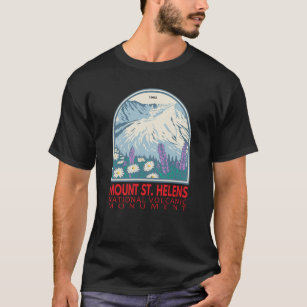 Mount St Helens National Volcanic Monument Retro T-Shirt