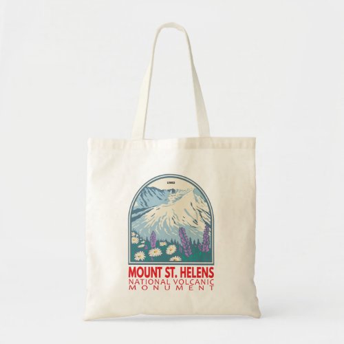 Mount St Helens National Volcanic Monument Retro Tote Bag