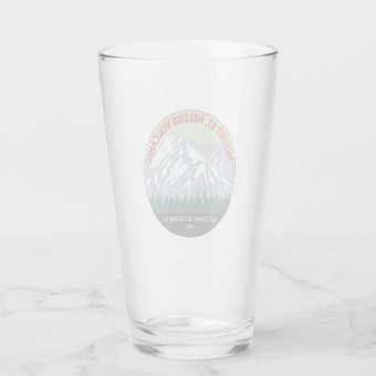 Mount St Helens National Volcanic Monument Vintage Glass | Zazzle