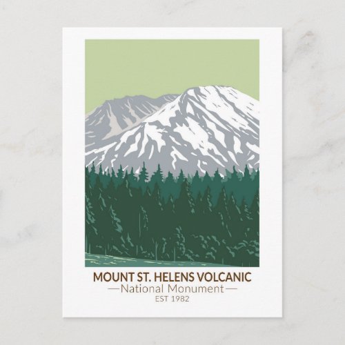 Mount St Helens National Volcanic Monument Vintage Postcard