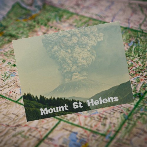 Mount St Helens Volcanic Eruption Travel Photo Postcard