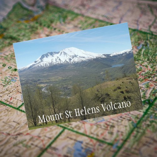 Mount St Helens Volcanic Landscape Travel Postcard