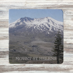 Mount St Helens Volcano Photo Trivet