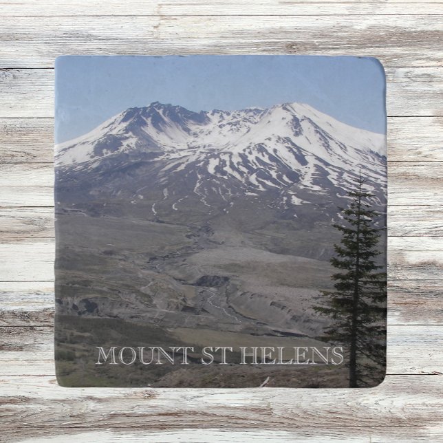 Mount St Helens Volcano Photo Trivet (In Situ)