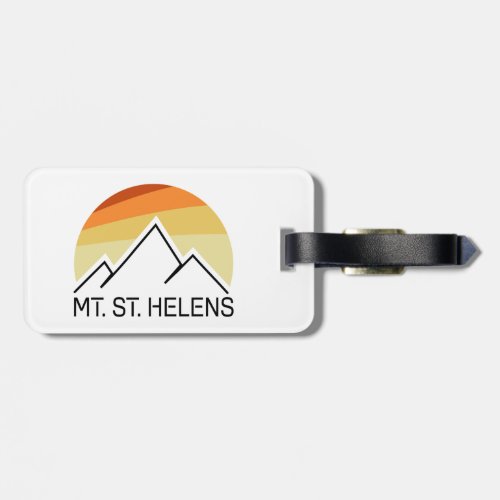 Mount St Helens Washington Retro Luggage Tag