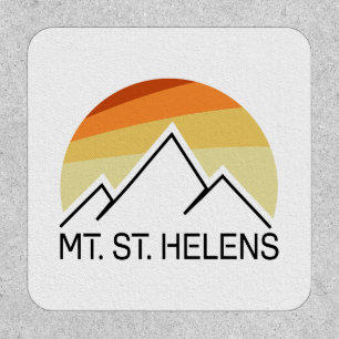 Mount St. Helens Washington Retro Patch