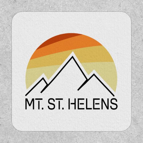 Mount St Helens Washington Retro Patch