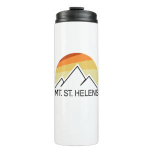 Mount St. Helens Washington Retro Thermal Tumbler