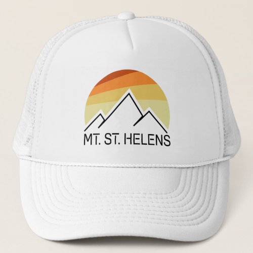 Mount St Helens Washington Retro Trucker Hat