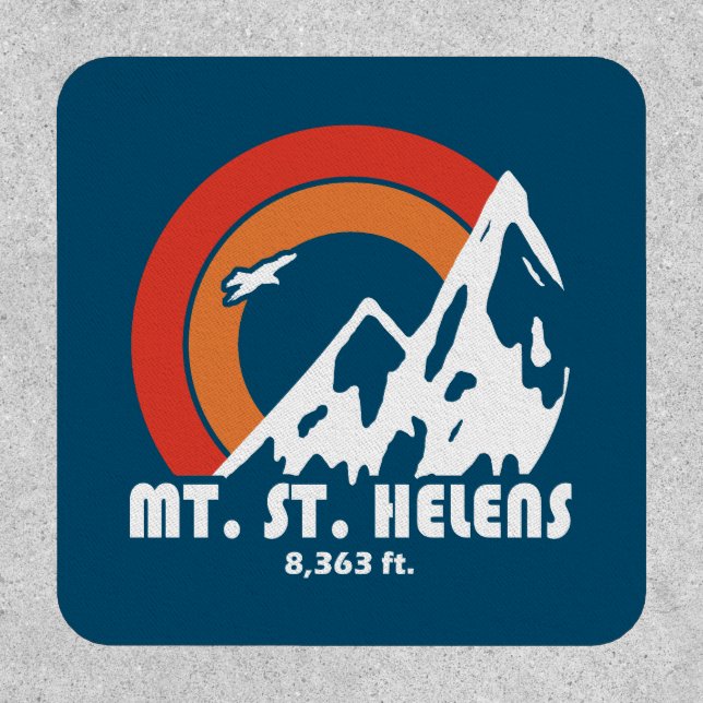 Mount St. Helens Washington Sun Eagle Patch (Front)