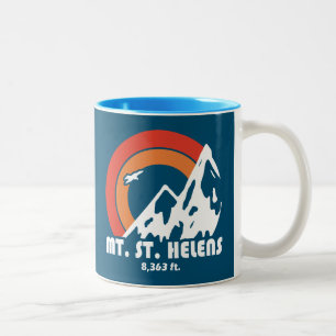 Mount St. Helens Washington Sun Eagle Two-Tone Coffee Mug