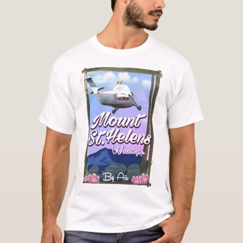 Mount St Helens Washington Travel poster T_Shirt