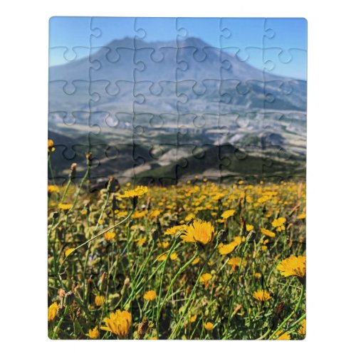 Mount St Helens Wildflowers Photo Jigsaw Puzzle