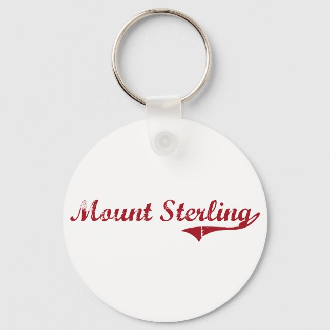 Mount Sterling Ohio Classic Design Keychain (Front)