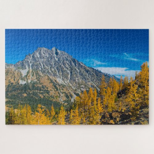 Mount Stuart  autumn larches Jigsaw Puzzle