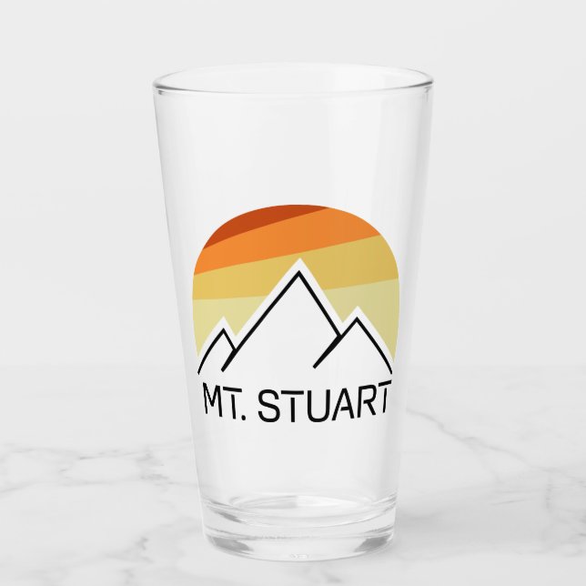 Mount Stuart Washington Retro Glass (Front)