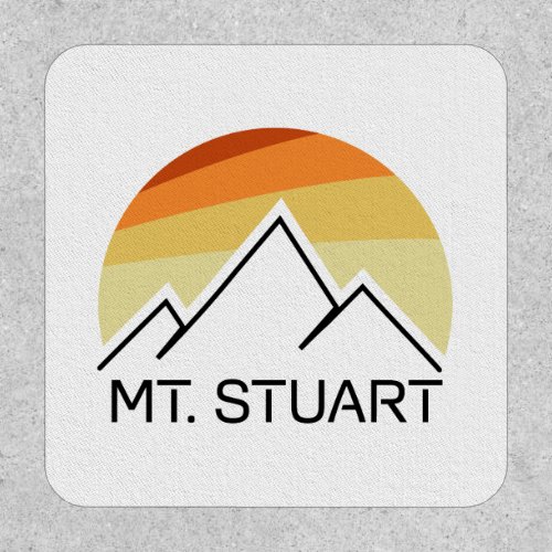 Mount Stuart Washington Retro Patch