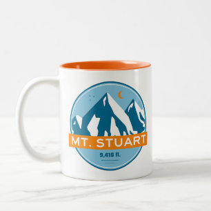 Mount Stuart Washington Stars Moon Two-Tone Coffee Mug