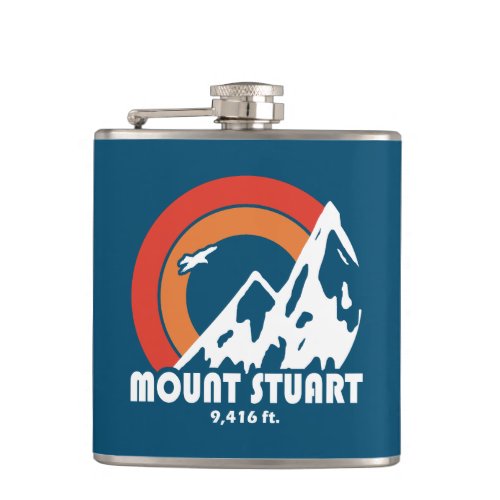 Mount Stuart Washington Sun Eagle Flask