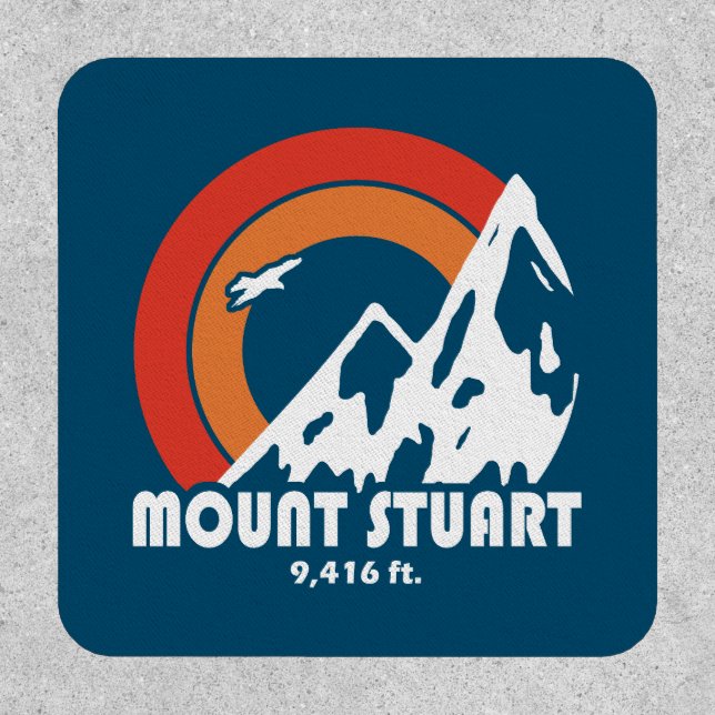 Mount Stuart Washington Sun Eagle Patch (Front)