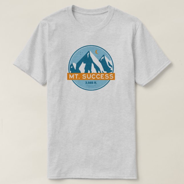 Mount Success New Hampshire Stars Moon T-Shirt (Design Front)
