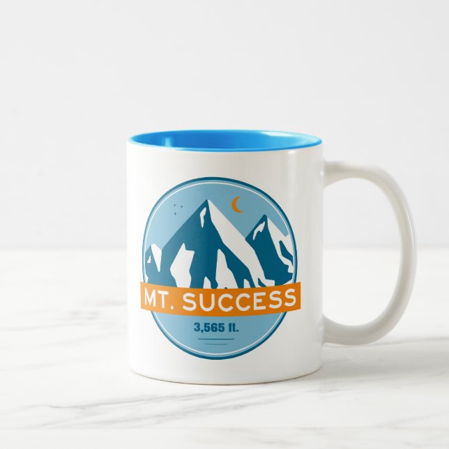 Mount Success New Hampshire Stars Moon Two-Tone Coffee Mug (Right)