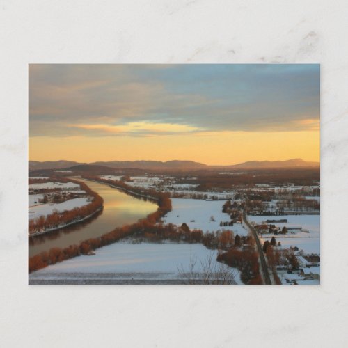 Mount Sugarloaf Winter Sunset Postcard