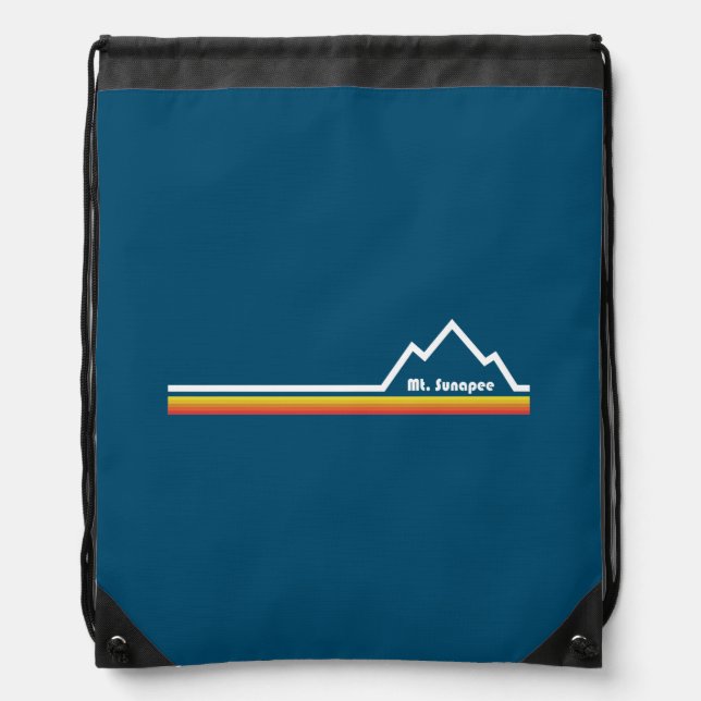 Mount Sunapee, New Hampshire Drawstring Bag (Front)