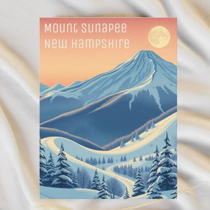 Mount Sunapee New Hampshire ski vacation Postcard