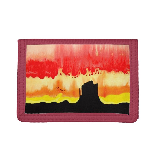 Mount Sunset  Trifold Wallet (Front)