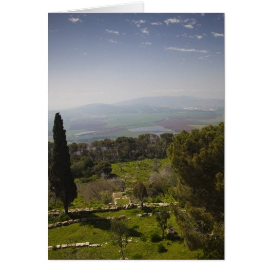 Mount Tabor, site of biblical transfiguration Cards (Front)