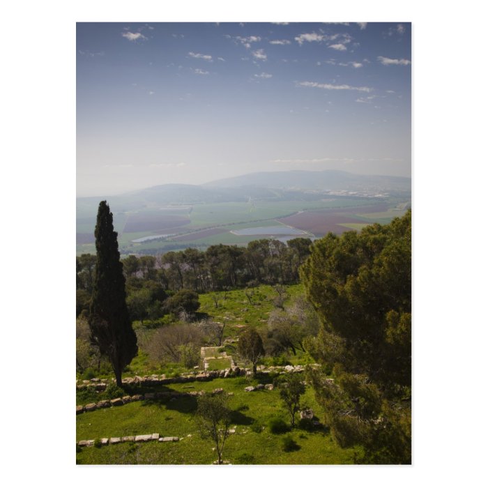 Mount Tabor, site of biblical transfiguration Postcard