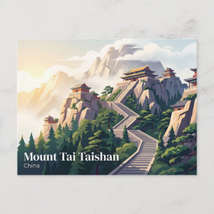 Mount Tai Taishan China Postcard